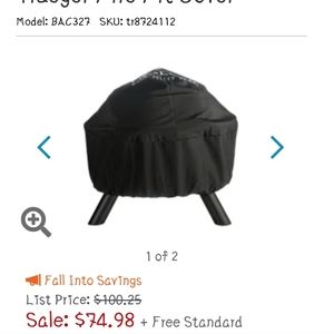 ✔️TRAEGER GRILLS BAC327 Traeger Fire Pit Cover